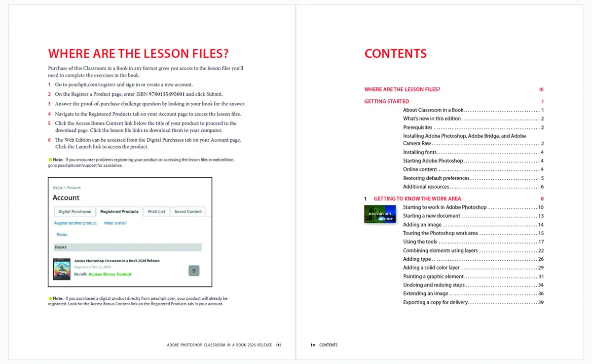 Adobe Photoshop Classroom in a Book 2026 Release